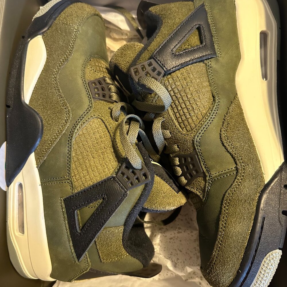 Jordan 4 Retro Craft - Olive Green - Sz 10